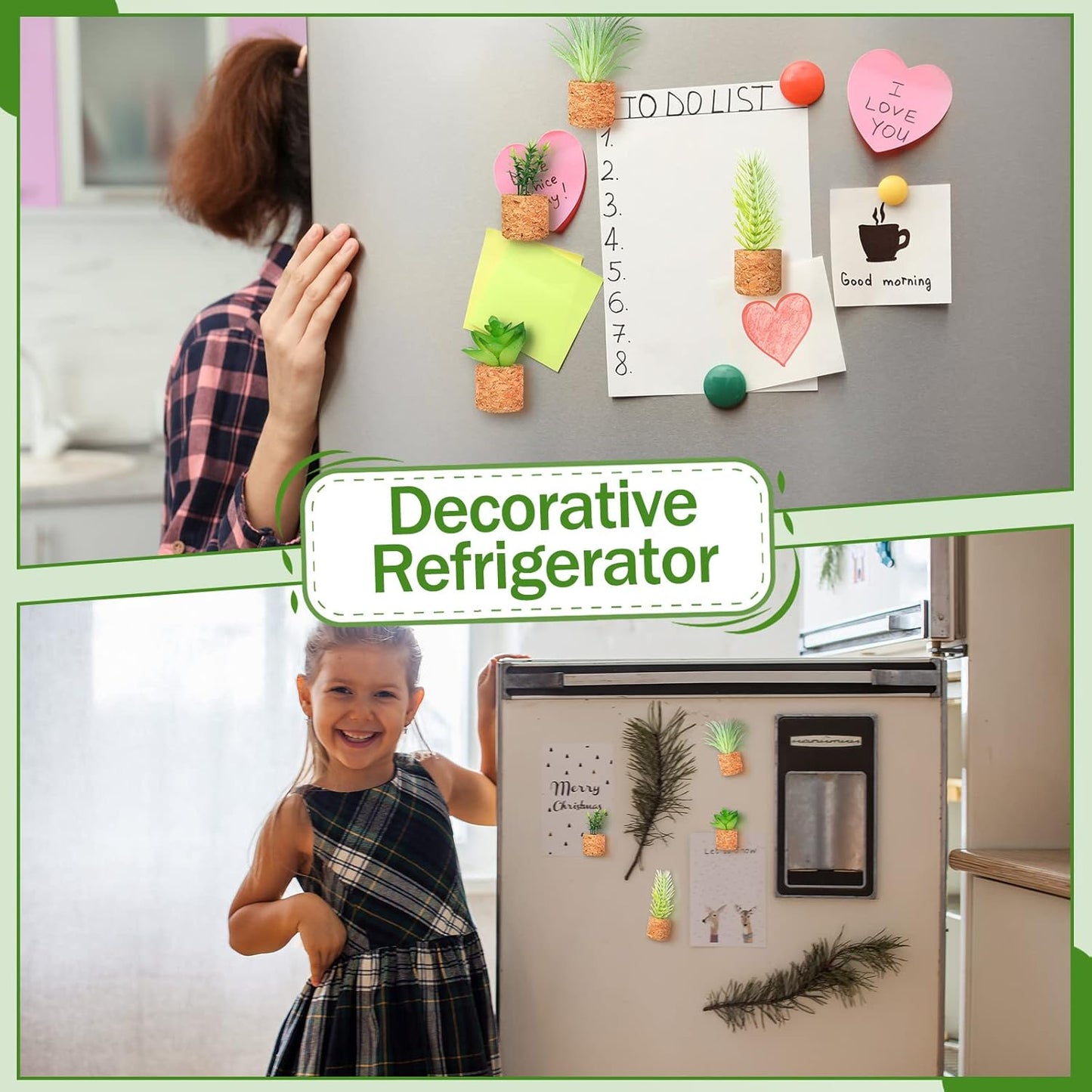 3D Artificial Plants Shape Aromatherapy Vent Car Fresheners (Pack Of 4)