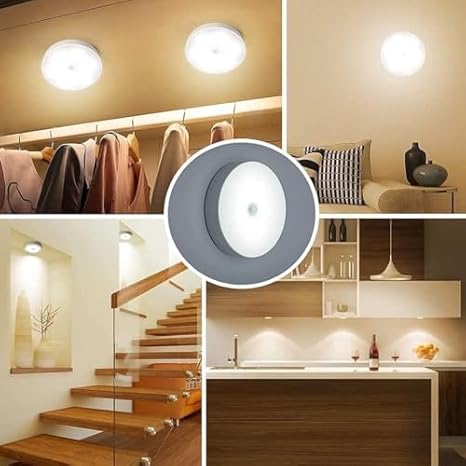 Motion Sensor LED Light – Wireless Rechargeable Night Light for Home ( PACK OF 2 )